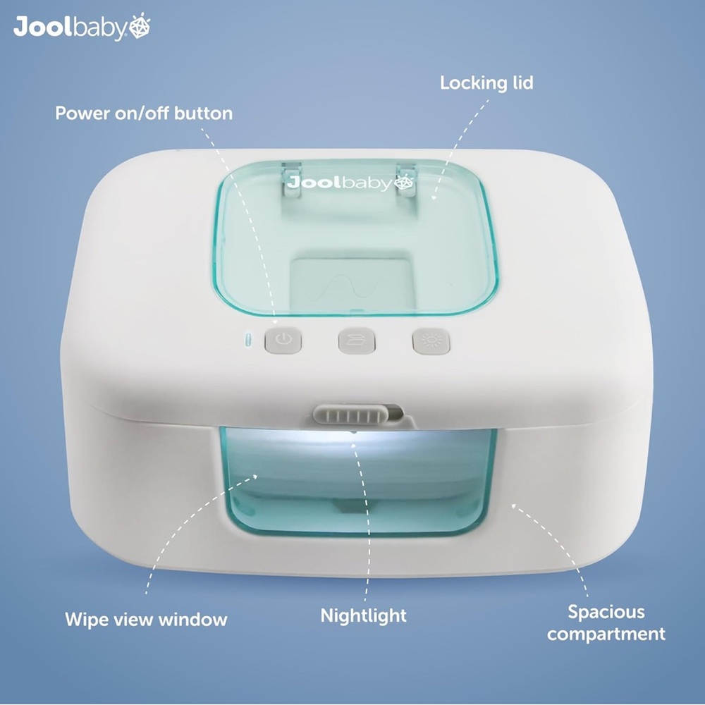 Jool Baby Wipe Warmer & Dispenser with LED Changing Light & On/Off Switch - Picture 3 of 5